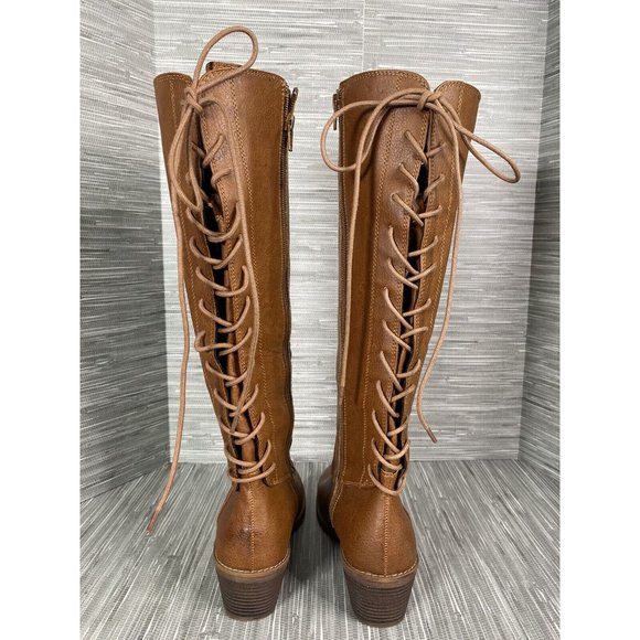 Sofft Shoes Eurosoft By Sofft Womens Carlen Lace Up Side Zip Knee